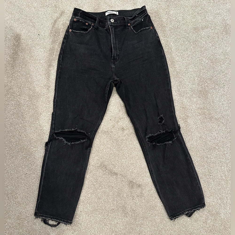 Abercrombie Ultra High Rise Ankle 90s Jeans